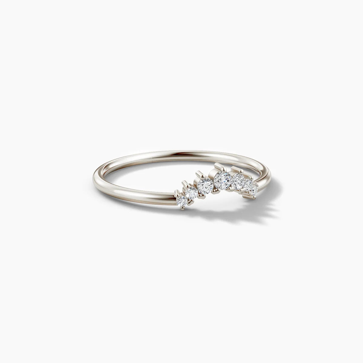 Pointe Diamond Ring - White Gold
