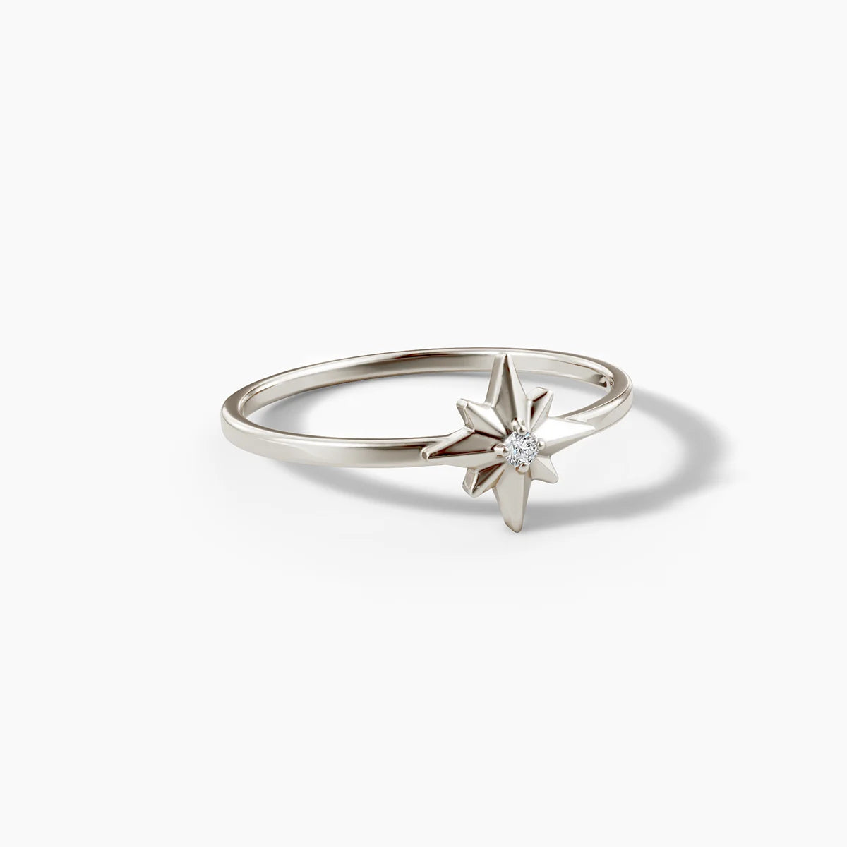 Starburst-Ring mit Diamant