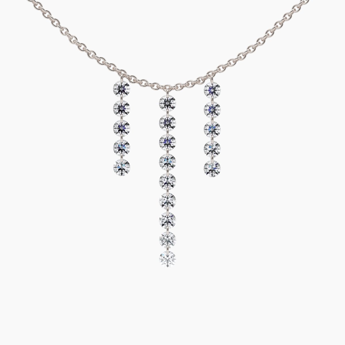Hanging Nude Diamond Necklace - Narcissus