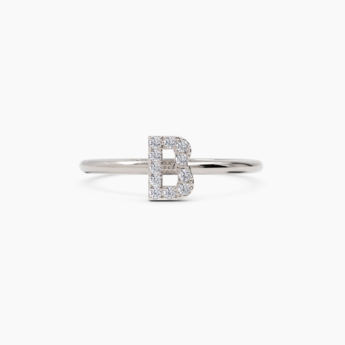 Diamond Initial Ring - Narcissus