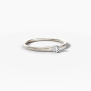 Parallel Band Diamond Ring