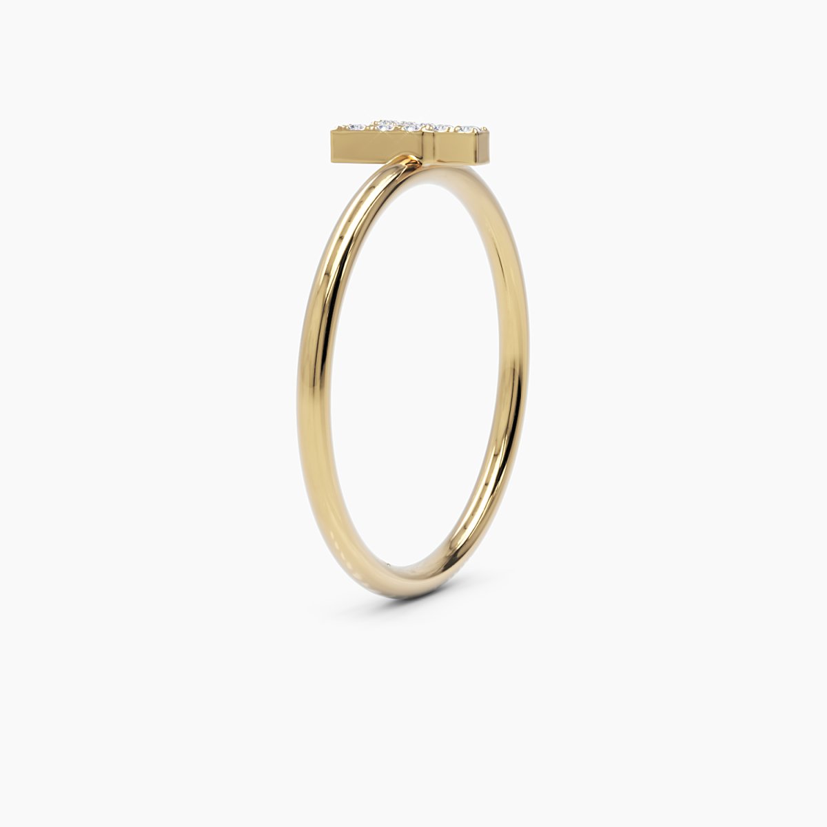 Diamond Initial Y Ring - Narcissus