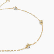 Two - Sided Diamond Solitaire Bracelet - Narcissus