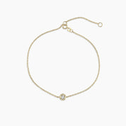 Diamond Bezel Bracelet in Rose Gold - Narcissus