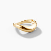 Chunky Wave Dome Ring - Rose Gold