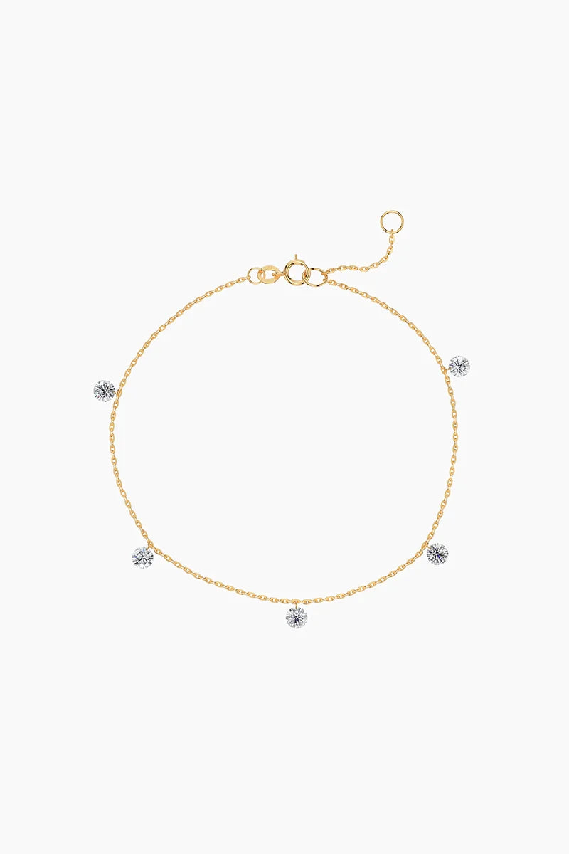 Núde Diamond Drop Station Bracelet