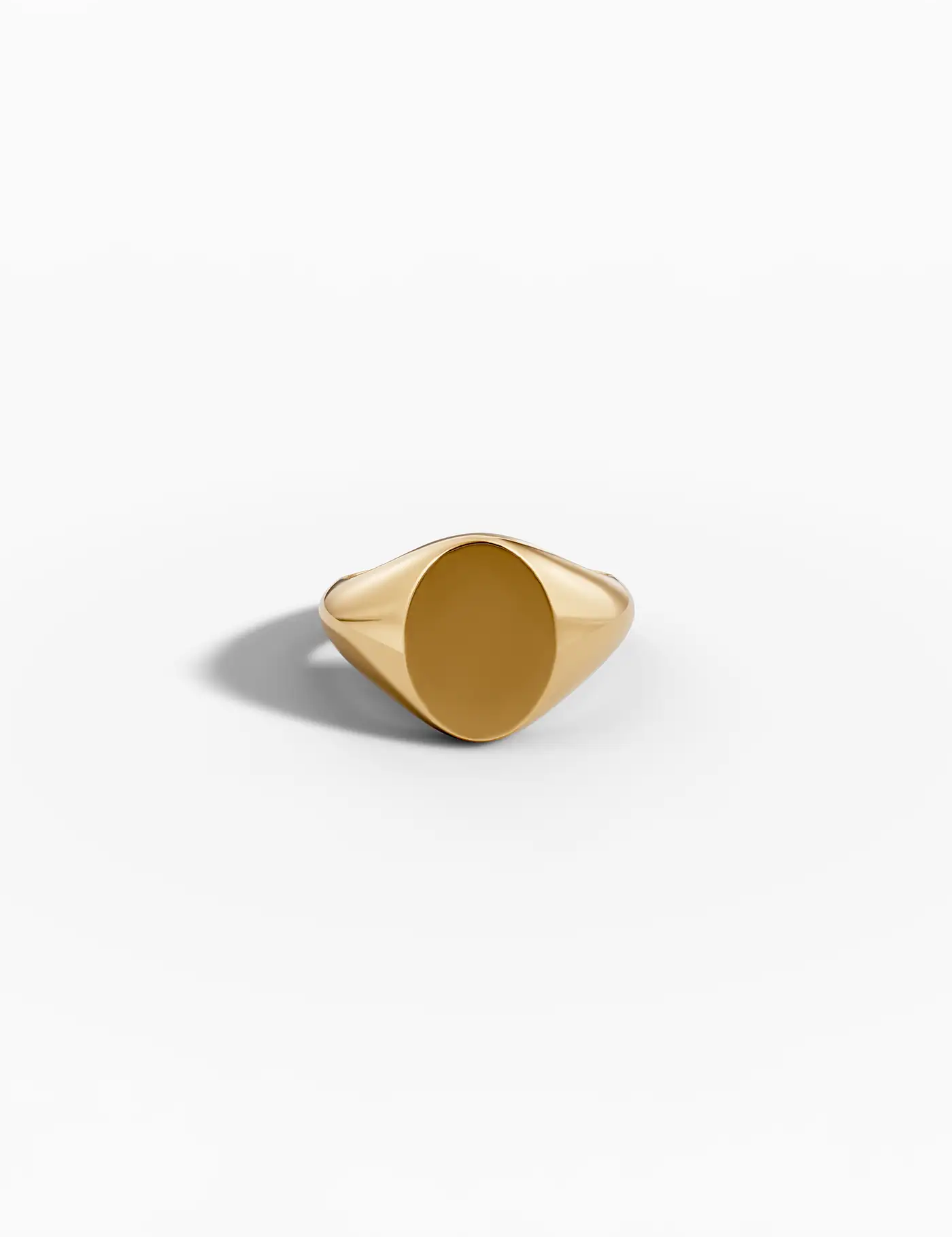 Echo Oval Signet Ring - Rose Gold