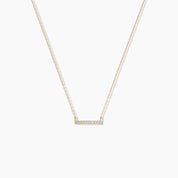 Mini Diamond Bar Necklace - Narcissus
