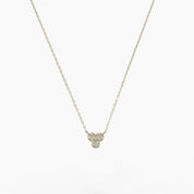 Trio Bezel Necklace - Narcissus