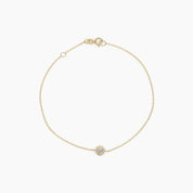 Two - Sided Diamond Bezel Bracelet in Rose Gold - Narcissus