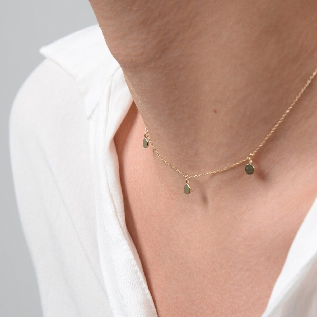 Mini Disc Necklace - Narcissus
