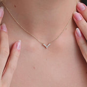 Diamond V Necklace