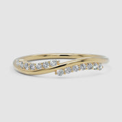 Diamond Twisted Band Ring
