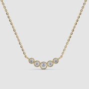 Dainty Diamond Bezel Bar Necklace