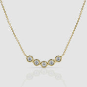 Diamond Bezel Bar Necklace