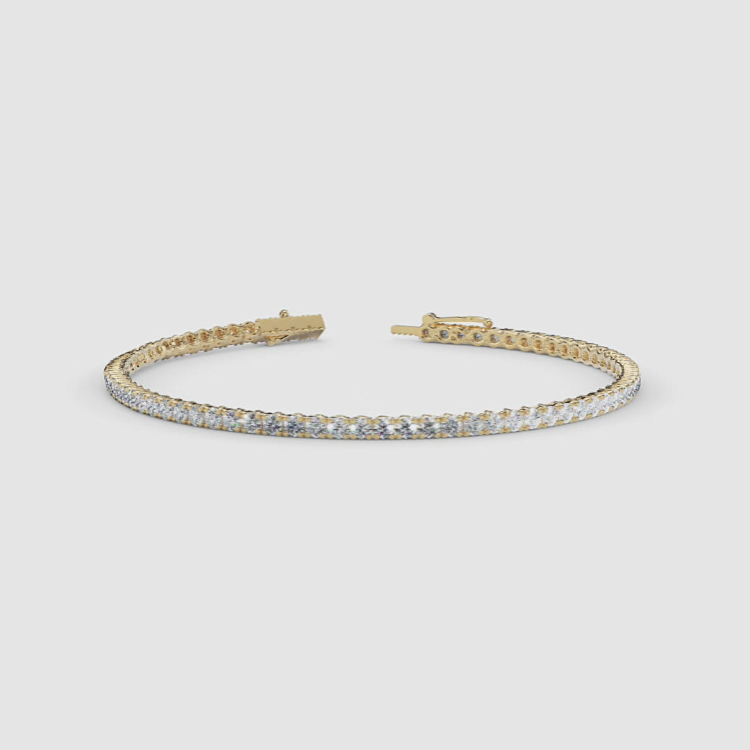 14k Gold Diamond Tennis Bracelet 1.50ctw video