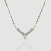Diamond V Necklace