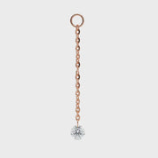 Núde Earring Charm with Diamond - Rose Gold (single)