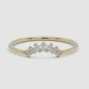 Pointe Diamond Ring - White Gold