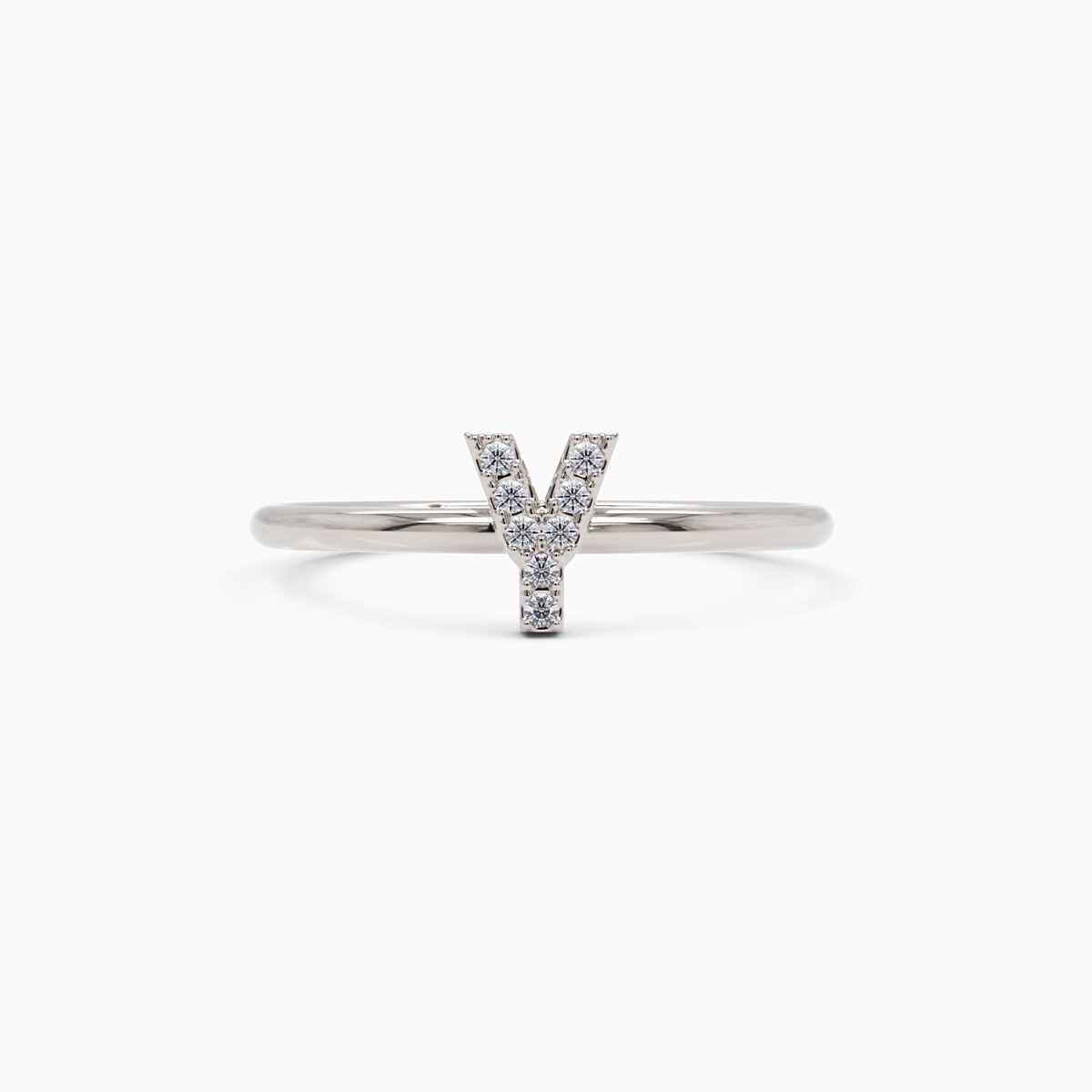 Diamond Initial Y Ring - Narcissus