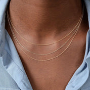 Layered Chain Necklace - Narcissus