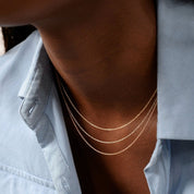 Layered Chain Necklace - Narcissus