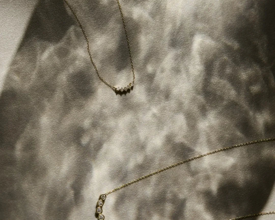Best selling solid 14k gold necklaces from ENEA Studio Athens workshop