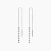 Núde Tennis Link Diamond Threader Earrings - White Gold