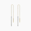 Núde Tennis Link Diamond Threader Earrings