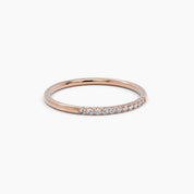 Diamond Thin Stacking Ring - Narcissus