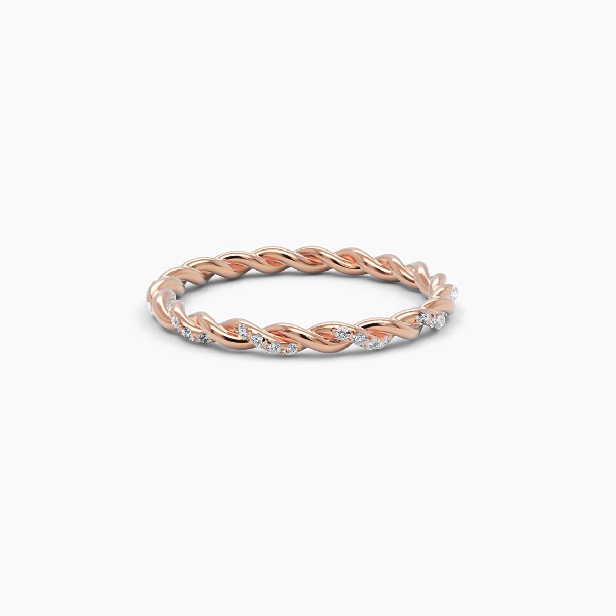 Twisted Eternity Diamond Band Ring - Narcissus
