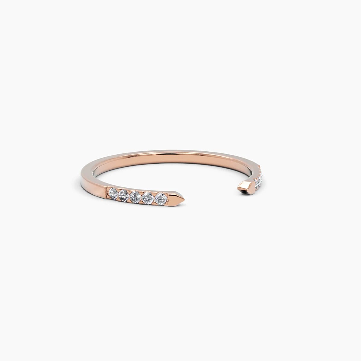 Open Cuff Diamond Ring - Narcissus