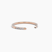 Open Cuff Diamond Ring - Narcissus