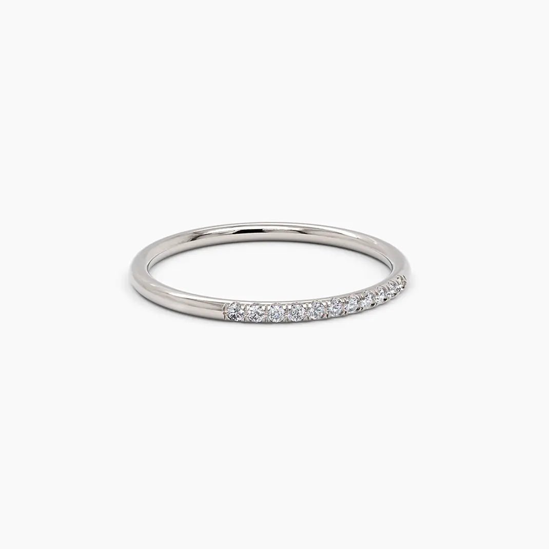 Diamond Thin Stacking Ring - Narcissus