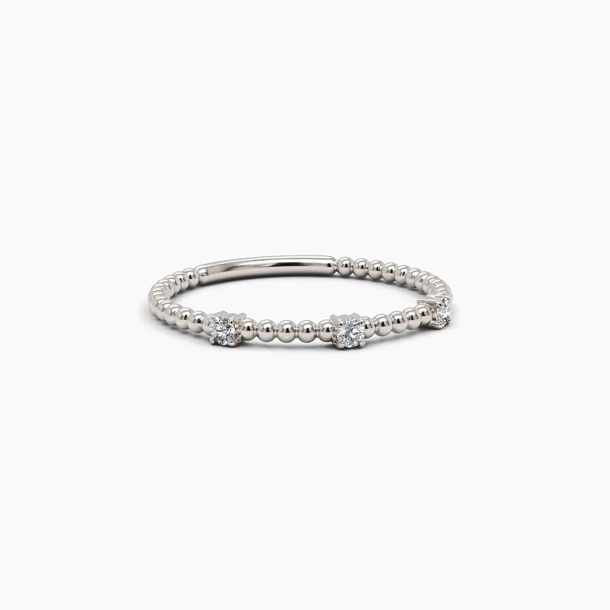 Diamond Beaded Ring - Narcissus