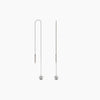 Diamond Threader Earrings - White Gold