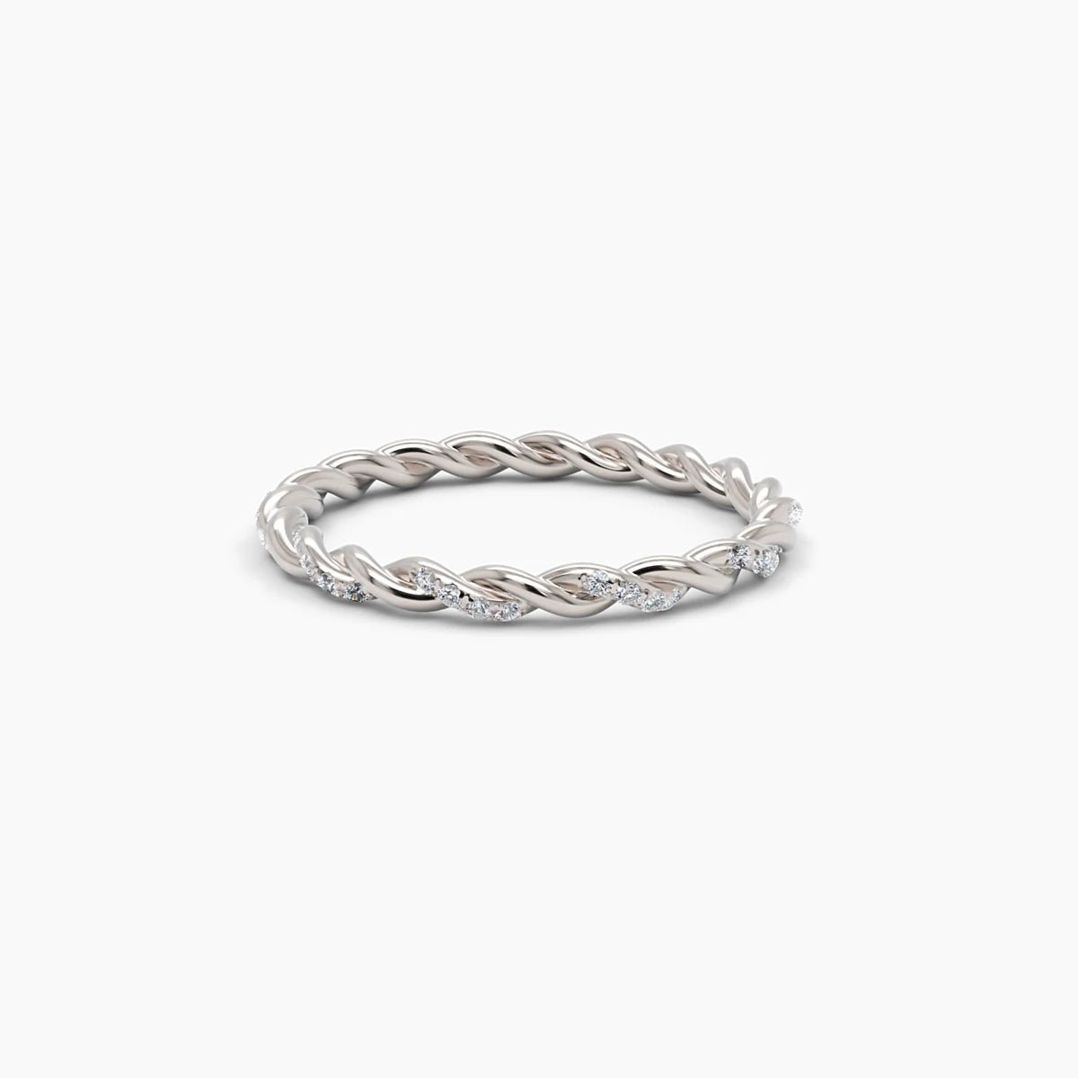 Twisted Eternity Diamond Band Ring - Narcissus