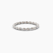 Twisted Eternity Diamond Band Ring - Narcissus