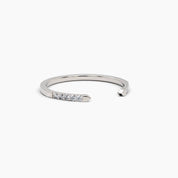 Open Cuff Diamond Ring - Narcissus