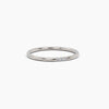 Three Diamond Band - White Gold
