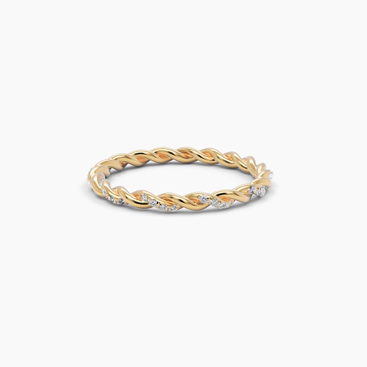 Twisted Eternity Diamond Band Ring - Narcissus