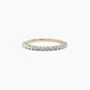 Half-Studded Round Diamond Band