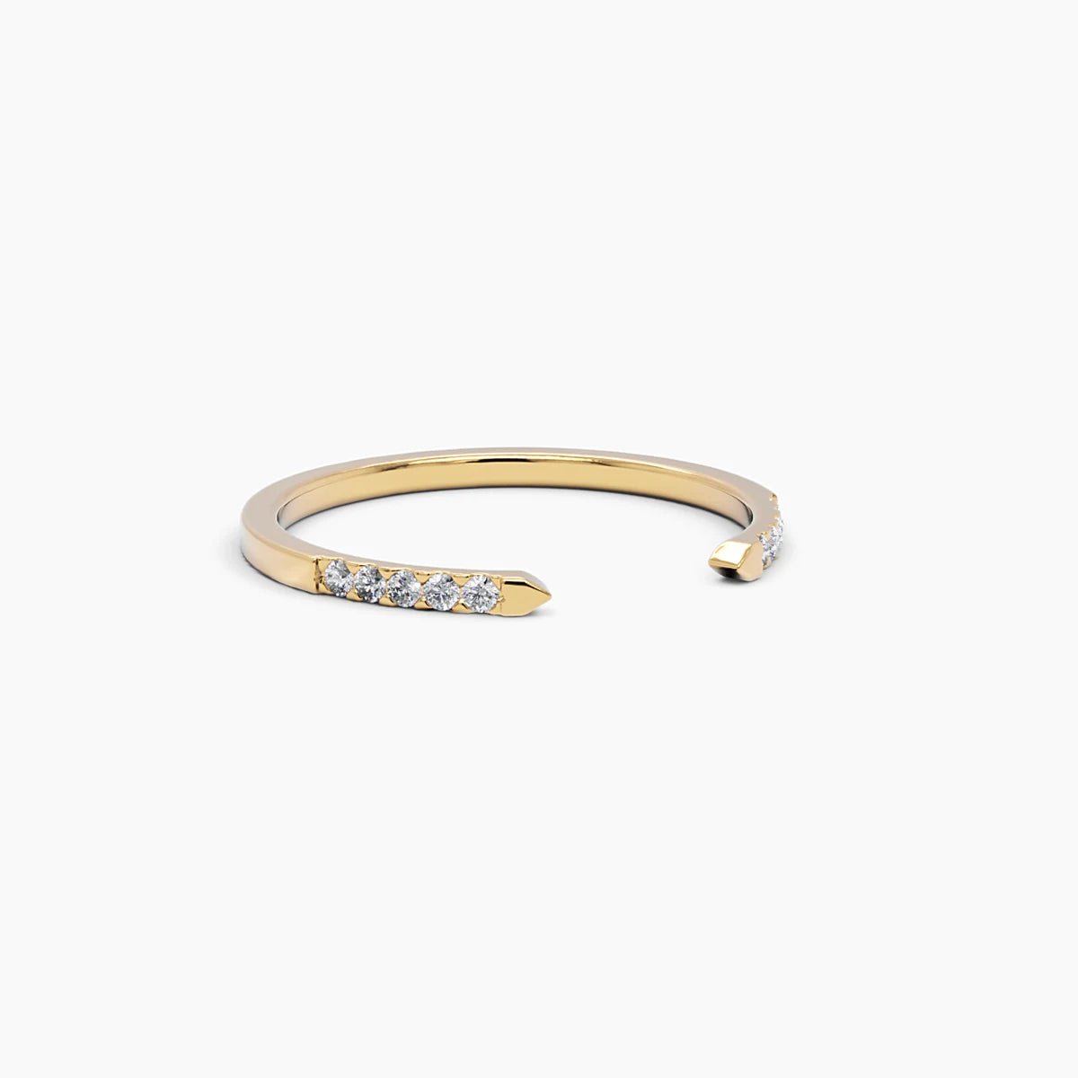 Open Cuff Diamond Ring - Narcissus