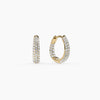 Pavé Diamond Teardrop Hoop Earrings