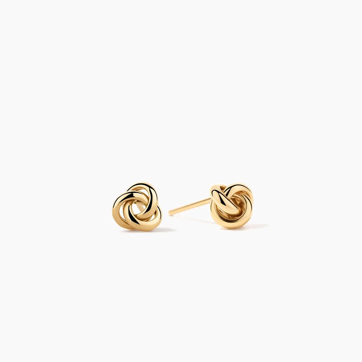 Trinity Round Wire Stud Earrings - Narcissus