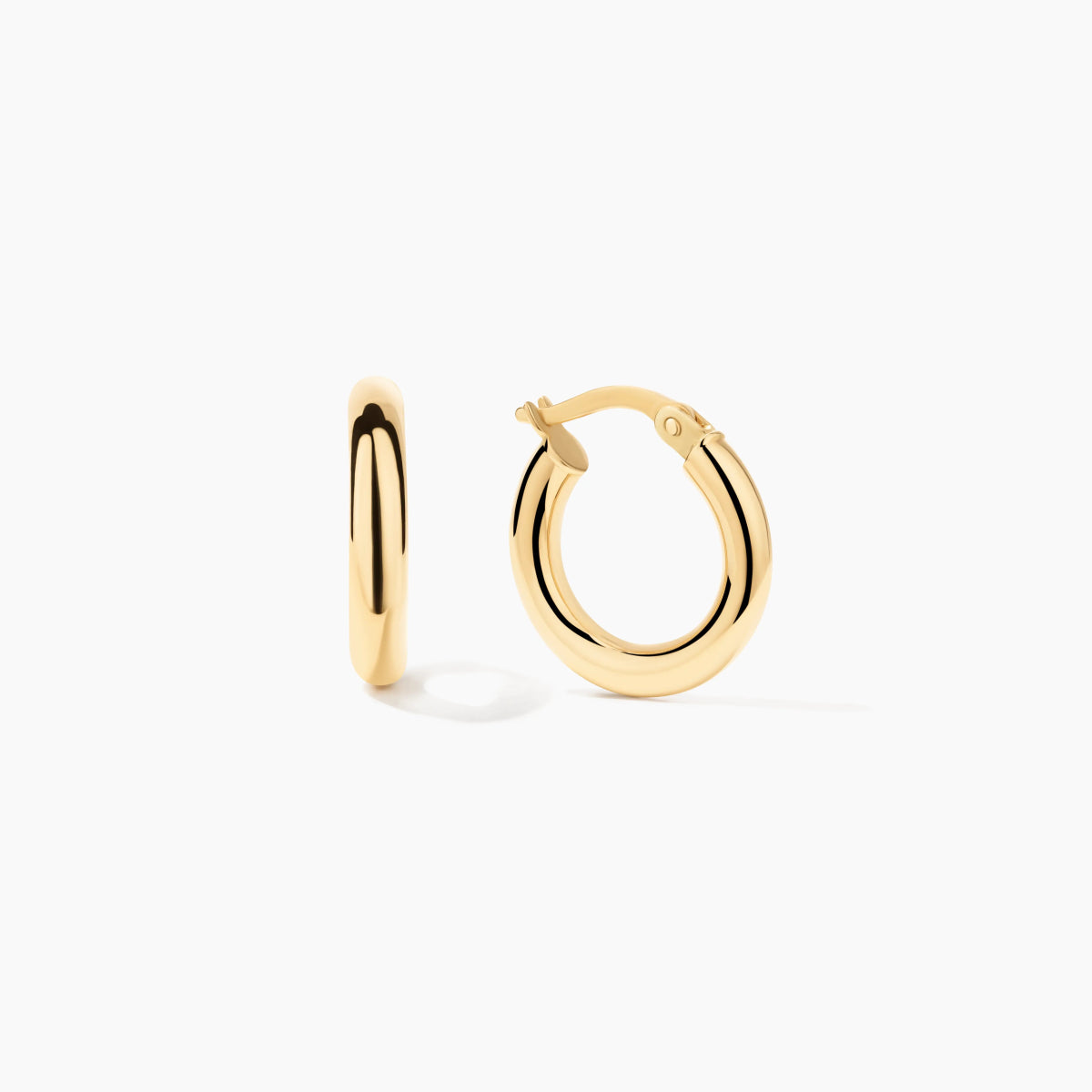 Classic Tube Hoop Earrings Small (pair) - Narcissus