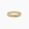 Ribbed Diamond Ring