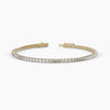 Lab Grown Diamond Tennis Bracelet, 2.50ctw, 14k Yellow Gold