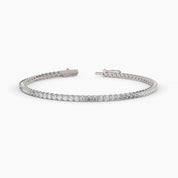 Lab Grown Diamond Tennis Bracelet, 2.50ctw, 14k White Gold - Narcissus