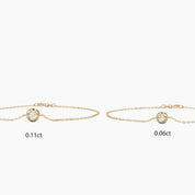 Two - Sided Diamond Bezel Bracelet - Narcissus